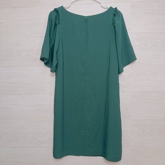 Ann Taylor NWT Women's 8 Petite Green Short Sleeve Shift Dress - Picture 7 of 7